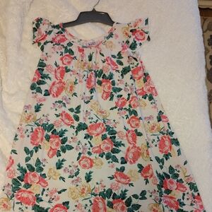 Floral Swing Kids Dress (Fits Up To Women's Size 6(